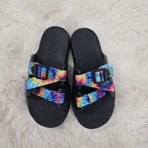 Chaco Chillo Slide Tie Dye Us Size 2 Sandal Adjustable